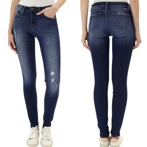 KanCan Distressed Midrise Skinny Jeans Sz 0